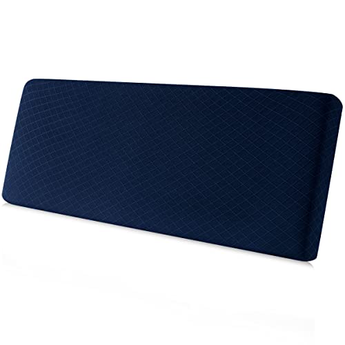 CHUN YI Stretch Couch Cushion Covers, RV Seat Cushion Covers, Individual Replacement Sofa Cushion Covers, Soft Chair Sofa Seat Cushion Slipcover with Elastic Bottom Jacquard Fabric (Large, Dark Blue)