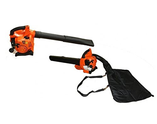 SVE - Soplador/Aspirador/Triturador de Hojas a Gasolina - 3 en 1-216Km/h - Motor 26cc de 2 Tiempos - Bolsa y Tubo de aspiración incluidos