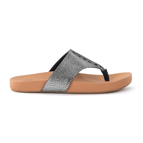 Image of The Sak Everly Slide Sandal - Women's Flat Fashion Slides with Soft Cushion Sole - Beach Slip On Sandals For Everyday