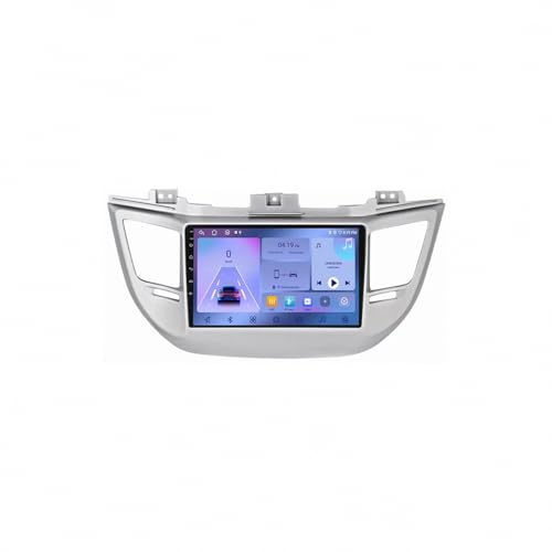 Navegador GPS Coche para Hyundai Tucson IX35 2015-2017 Navegador GPS con Pantalla Táctil Traffic, Mapas del Mundo, Avisos de Restricciones, Actualizaciones, 4 Nuclear 4G+64G