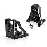 RC Front and Rear Motor Mounts 7760 Fit for TRAXXAS 1/5 X-Maxx 6S, X-Maxx 8S, 1/6 XRT 8S Monster Truck Aluminum Alloy Motor Mounts Upgrades Part, RC Car Quick Release Replacement (Black)