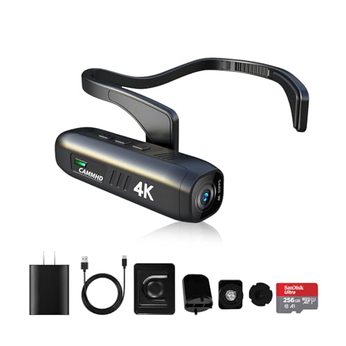CAMMHD C2 256G 4K WIFI rfIJ 2200mAh 5?7Ԃ̍ 2160P{fBJ ZԂ␳ EFuJ WiFiڑAv wbhJ c s Vlog̎Be