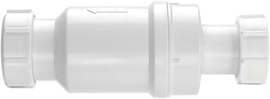 McAlpine MACVALVE-1 Self Closing Waste Valve Trap-1.25 inch, White, 1.25-Inch