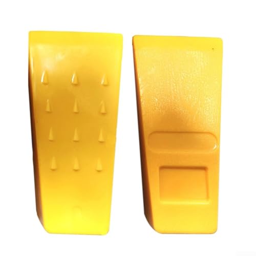 2 Stück Baumschneidekeile mit Spikeseite für sicheren Sitz, ABS-Kunststoff-Material für Baumfällhilfe und Kettensägenblattschutz