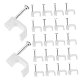 Punaises pour câbles ethernet : clip de câble ne tombera pas fréquemment, gardant vos câbles en place, clips muraux