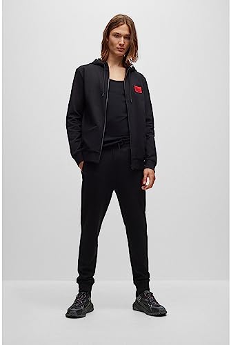 Hugo Daple212, Felpa Con Cappuccio Uomo, Nero (Black 1), Xs - 8