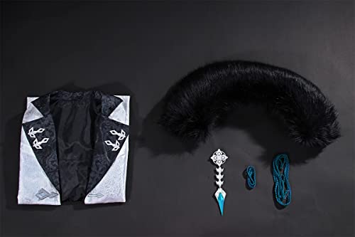 Cosfun Genshin Impact Fatui Harbinger Cloak The Doctor Dottore Cape Cosplay Costume C02962A Size M #TOP4