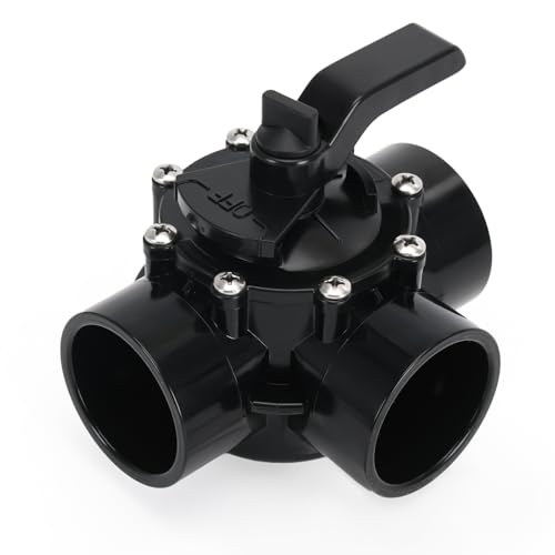 4717 3 Port 2 to 2-1/2-Inch Positive Seal NeverLube Valve Compatible with Jandy 3 Way Diverter Valve Suitable for Ground Pool Tub & Spa System
