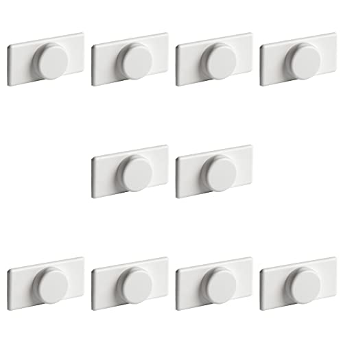 Ventanara® Magnethalter Rollo ohne Bohren Weiß 10er Set