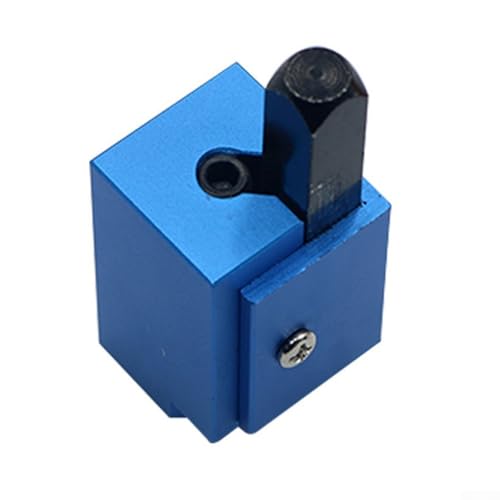 Woodworking Right Angle Chisel for Squaring Hinge Recesses and Door Lock Corners, Spring Loaded Mortising Tool with Aligning Design for Cabinet Making and(Blue)