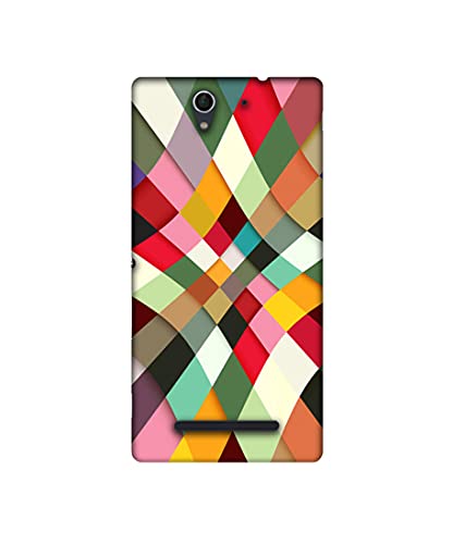 Image of Basic Case for Sony Xperia C3 Dual (Plastic Multicolor)