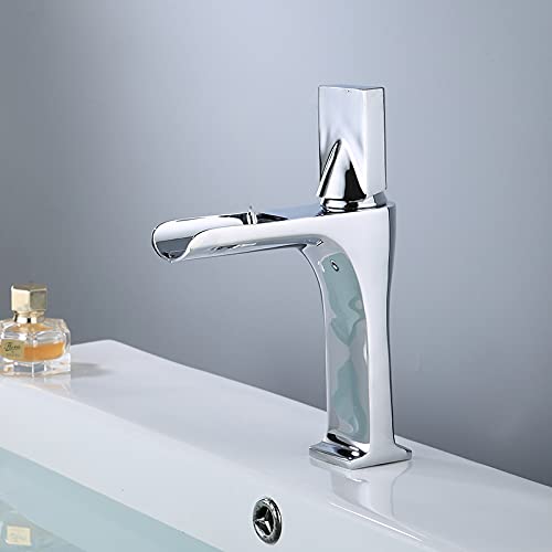 Mitigeurs de salle de bain en laiton massif au design épuré noir mat