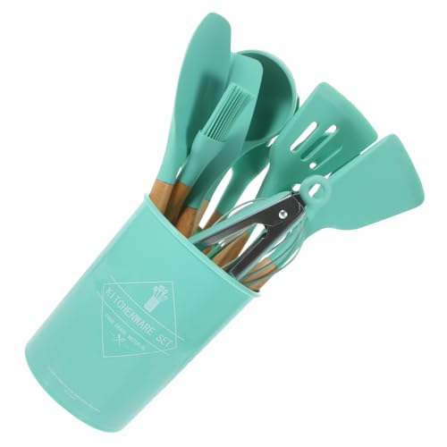 FUNOMOCYA Cuchara Para Cocinar De Silicona Utensilios De Cocina Portátiles Cuchara Para Servir Ligero y Compacto