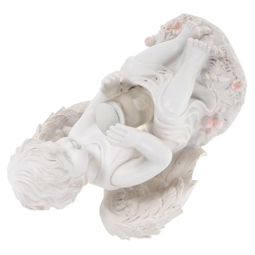 Figurine Solaire Ange : finis les câbles dans le jardin avec cette lampe étanche