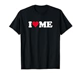 Photo Gallery design a forma di cuore rosso "i love me maglietta Photo Gallery design a forma di cuore rosso "i love me maglietta