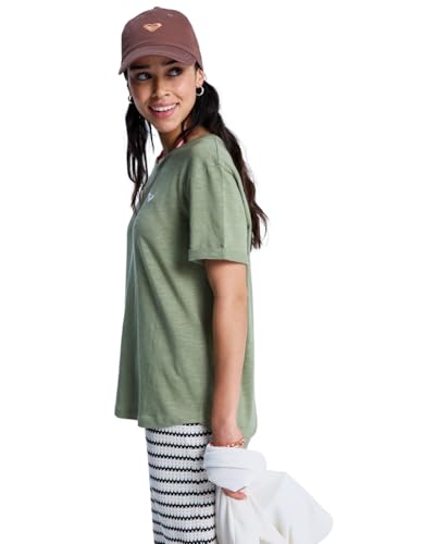 T-shirt Oceanwave Roxy vert avec broderie fine authentique - 3