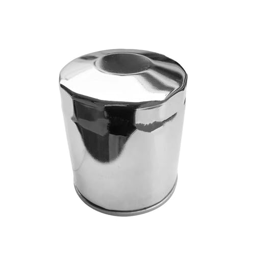 Filtres à huile pour moto Filtre à huile compatible avec les modèles Harley Sportster XL883 et 1200, Softail Touring, Road King Glide filtre à huile de moto(1Pc chrome)
