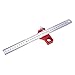 CX300-1 300mm Woodworking Scribing Gauges 45/90 Degree T-Track Ruler High Accuracy Square Ruler Metal Sliding Ruler Carpentry Measuring and Marking Tools