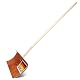Schneeschieber Holz SHW-Fire mit 55 cm Schaufel und 150 cm Ovalstiel