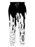 Goodstoworld Paint Drop Sweatpants Milk Men Women 3D Pants Black White Joggers for Boys Girls Hip...