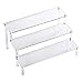 Espositore Acrilico Trasparente, Espositori da 3 Livelli in Acrilico, Espositore a Scala Trasparente, Acrilico Display Stand, Per Spettacolo Figure Pop, Cupcake e Dessert, 40 x 20 cm
