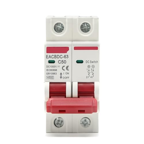 Disjoncteur photovoltaïque 2P DC 1000V 32A pour protection circuit solaire