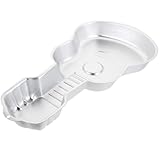 MAGICLULU Moule à Pâtisserie en Alliage D’aluminium Forme Guitare Argentée 1 Pièce, Moule Créatif Résistant Haute Température pour Gâteaux Maison, Desserts et Pâtisserie, Ustensile