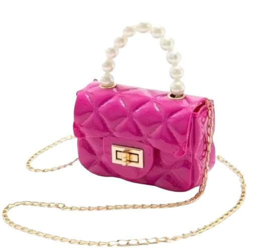 Angel Kiss Mini Purse sling bag for Girls Kids Jelly Purse Clutch Crossbody Shoulder Bag Trending Fashion (dark pink) (B0CWDBBV61) Amazon Price History, Amazon Price Tracker