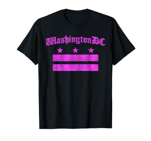 Drapeau Washington DC District of Columbia Souvenir Femmes Filles T-Shirt
