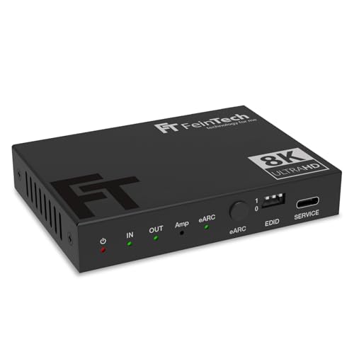 FeinTech AX211 HDMI 2.1 Audio Extractor (HDMI Audio Output) rozdzielacz 1 w 2 out 8K 4K 120Hz eARC