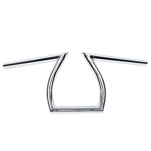 SLMOTO Iron Motorcycle Handlebar 1' Z Bar Fit for...