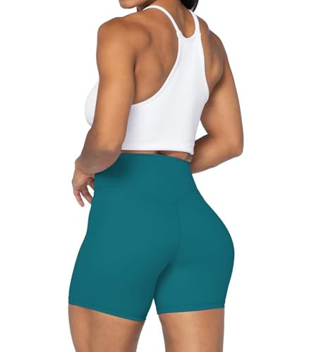 Image of Sunzel No Front Seam High Waist Biker Shorts for Women, Squat Proof Yoga Workout Gym Bike Shorts | 3, 5 Or 8-Inch Inseam, High Waisted, Tummy Control, No Front Seam, Buttery Soft, Compression Fit, Squat Proof