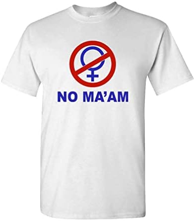NO MA'AM - Funny Bundy Joke Parody Party - Unisex T-Shirt (2XL, White)