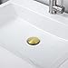 LENA LACED Eliminates Water Leakage with Stainless Steel Bathroom Sink Drain, Easy Clean, Tool-Free Installation, Brushed Gold