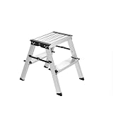 Amig Sgabello Pieghevole 2 Gradini Alluminio 39x44x30 cm