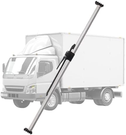 Adjustable C Bar Stabilizer for Box Truck Trailer, 51.2-74.8" Ratcheting Pole with Anti-Slip Pad, Heavy-Duty 2-Piece Design, Perfect for Secure Load Support