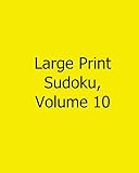 Large Print Sudoku, Volume 10: Fun, Large Print Sudoku Puzzles