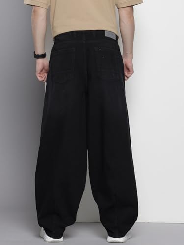 Image of The Indian Garage Co Men Skater Fit Solid Mid-Rise Jeans
