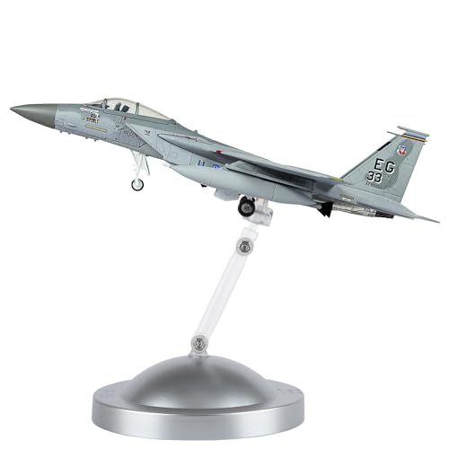 HANGHANG 1/100 Scale F-15 Eagle Fighter Attack Plane Metal Fighter Military Model Fairchild Republic Diecast Plane Model for Commemorate Collection or Gift