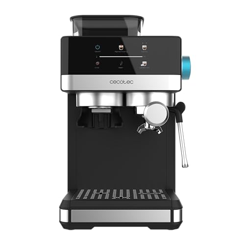 Cecotec Cafetière Express Power Espresso 20 Grind. 1 20 bars café avec vapeur 2 tasses écran tactile moulin réservoir de café 150 g et 1 7 eau mousse thermoblock sécurité - vue 4