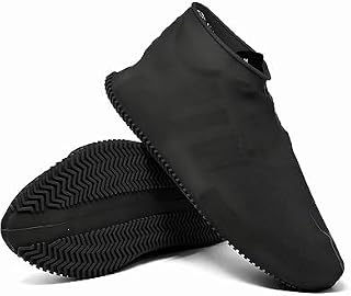 UMANATH Waterproof Silicone Shoe Covers for Men & Women | Anti-Slip Reusable Rain Shoe Protector | Stretchable Overshoes f... Price In India