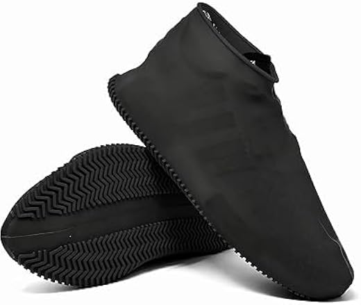UMANATH Waterproof Silicone Shoe Covers for Men &amp; Women | Anti-Slip Reusable Rain Shoe Protector | Stretchable Overshoes f...