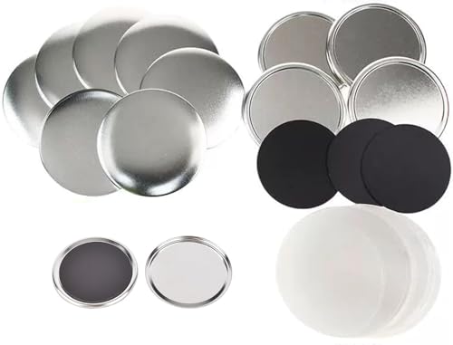 COOKLEE �ʃo�b�W 58mm���a �ی^ �f��100�Z�b�g �\�t�g�}�O�l�b�g�t�� �①�ɃX�e�b�J�[ �①�ɗp�}�O�l�b�g�V�[�� �u���L DIY �o�b�W �O�b�Y