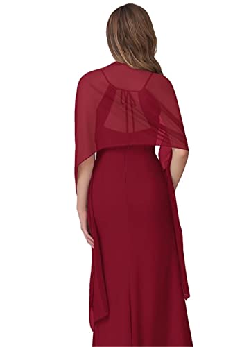 Women's Chiffon Shawls Wraps Scarves for Bridesmaid Wedding Evening Prom Party Special Occasion Dresses 90" x 20"3