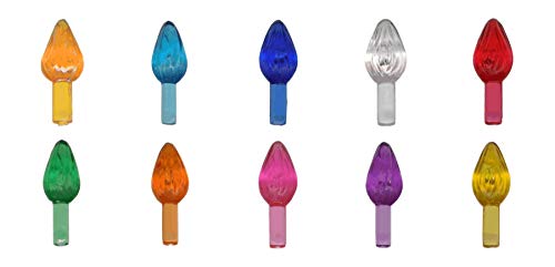 Ceramic Christmas tree plastic light up twist/bulbs medium assorted colors replacement bulbs for a ceramic tree