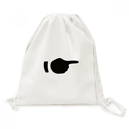 Sac a cordon en toile motif silhouette droite DIYthinker pour ranger vos achats