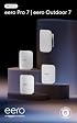 Amazon eero Pro 7 (3-pack) with Amazon eero Outdoor 7 (1-pack) mesh wifi system