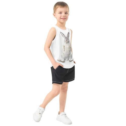 Funny Boys Tank Top Shirts Sleeveless T-Shirts Crew Neck for Kids Clothing Children4