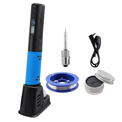 充電型のはんだ付け鉄 - 精密な先端、調整可能な温度制御、電子機器の解除ツプと温度調節機能を備えており、電子機器、配管、家庭用電化製品の修理に最適です。ポータブルで安全、かつ多用途で、DIYプロジェクト、専門的な修理、細かいはんだ作業に適していまール、家電