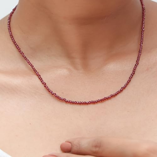 Gempires Nature’S Treasure Gempires Natural Ruby Gemstone Beads Dainty Choker Necklace thumb #4
